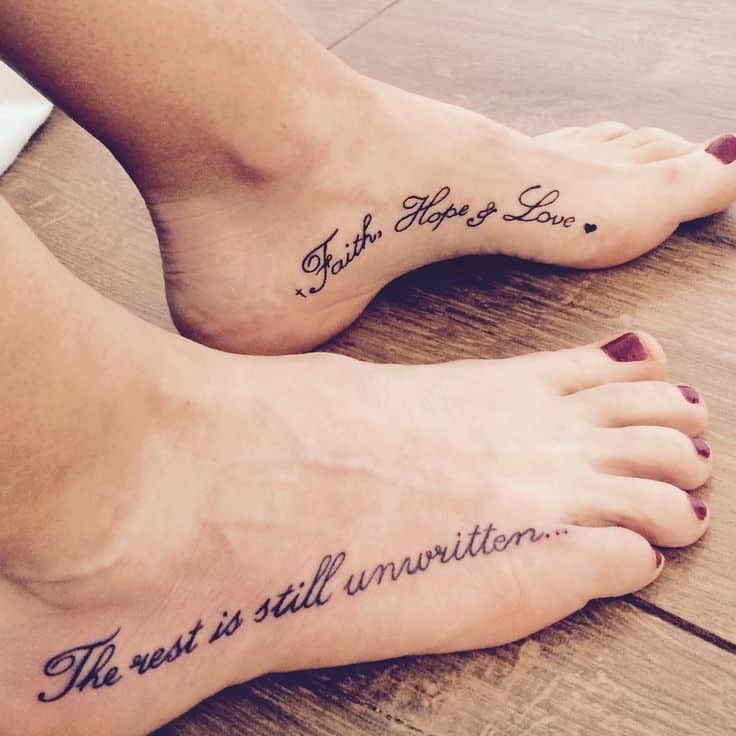Script or Word Tattoos